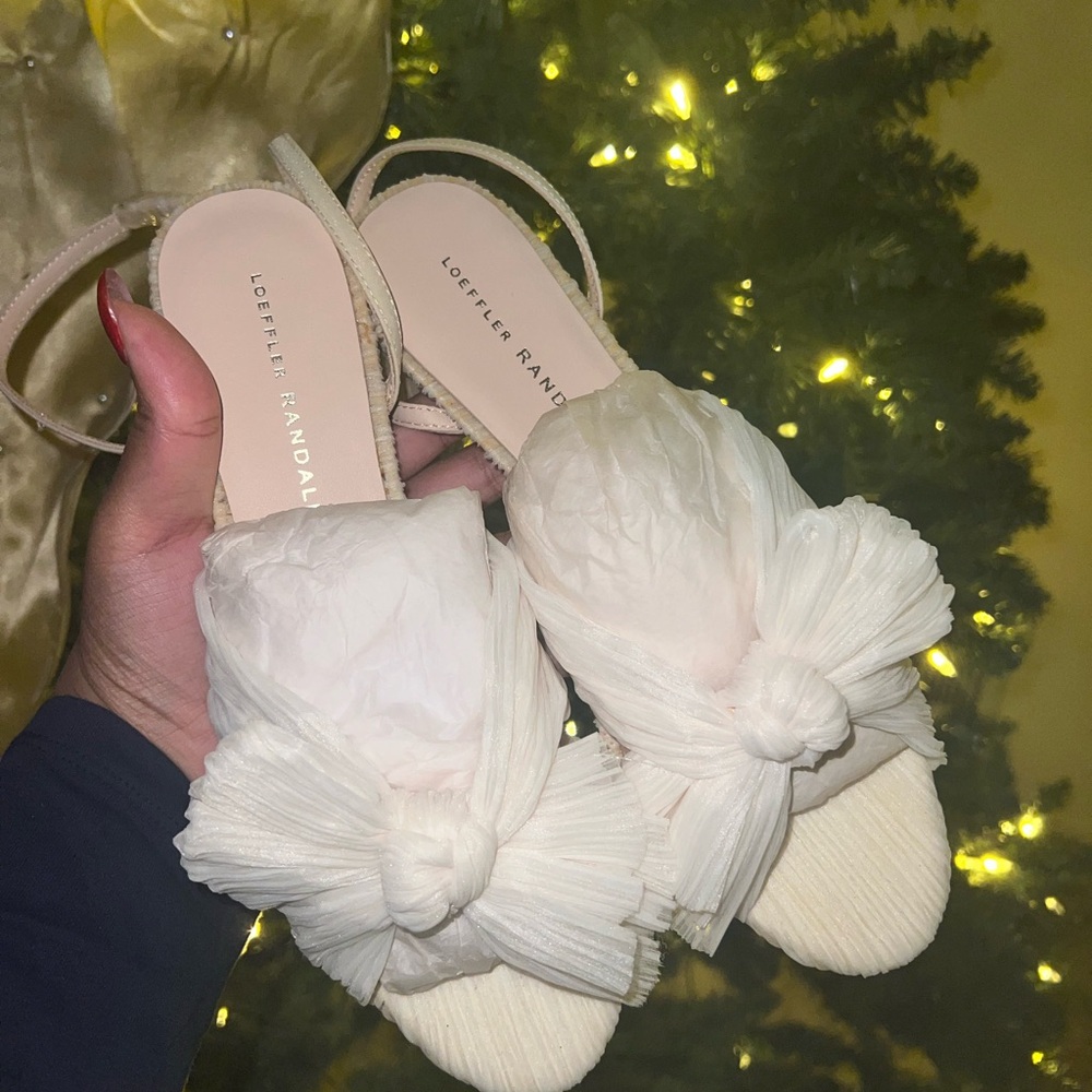 Dahlia Pearl Pleated Bow Heel